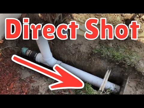 Replacing Sewer Pipe For Septic Tank - Septic Inlet Line Repaired and Rerouted #plumbing #diy