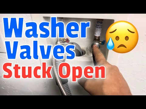 Washing Machine Valves Won’t Close or Turn Off - Washer Valves Stuck