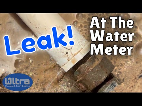 Leak At The Water Meter - City Shut Off The Water To Prevent High Water Bill - Cracked PVC Pipe