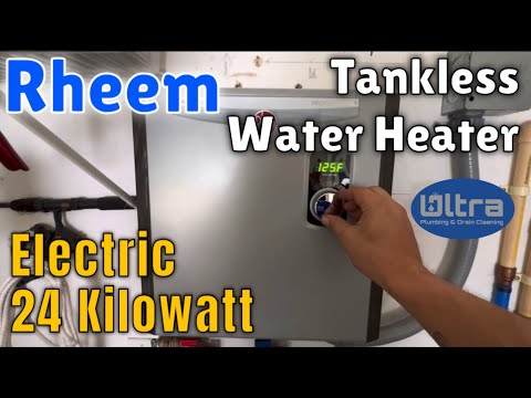 Rheem 24 KW Electric Tankless Water Heater Installation In Fort Myers, FL #plumber #plumbing #diy