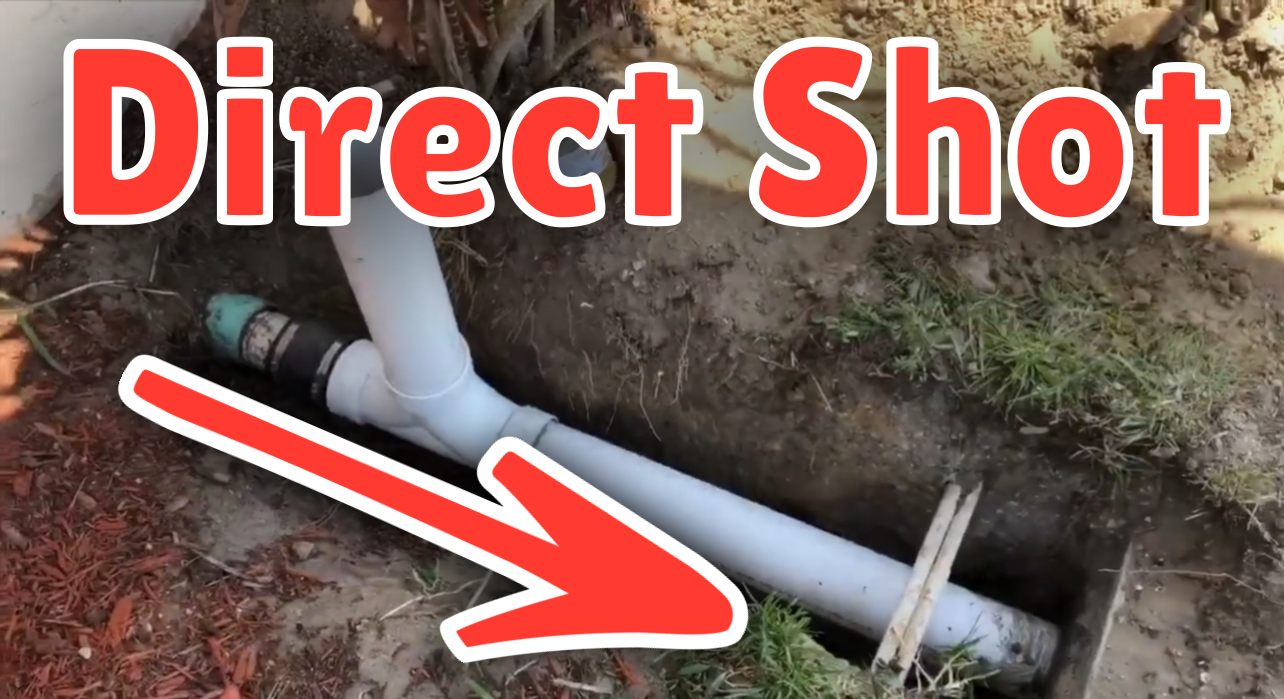 Rerouting a sewer line