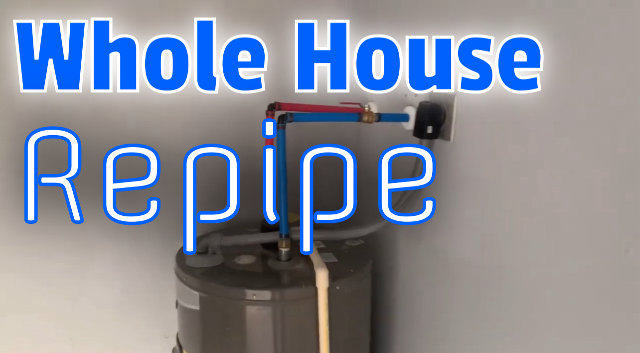 Whole house water supply repipe in Fort Myers.