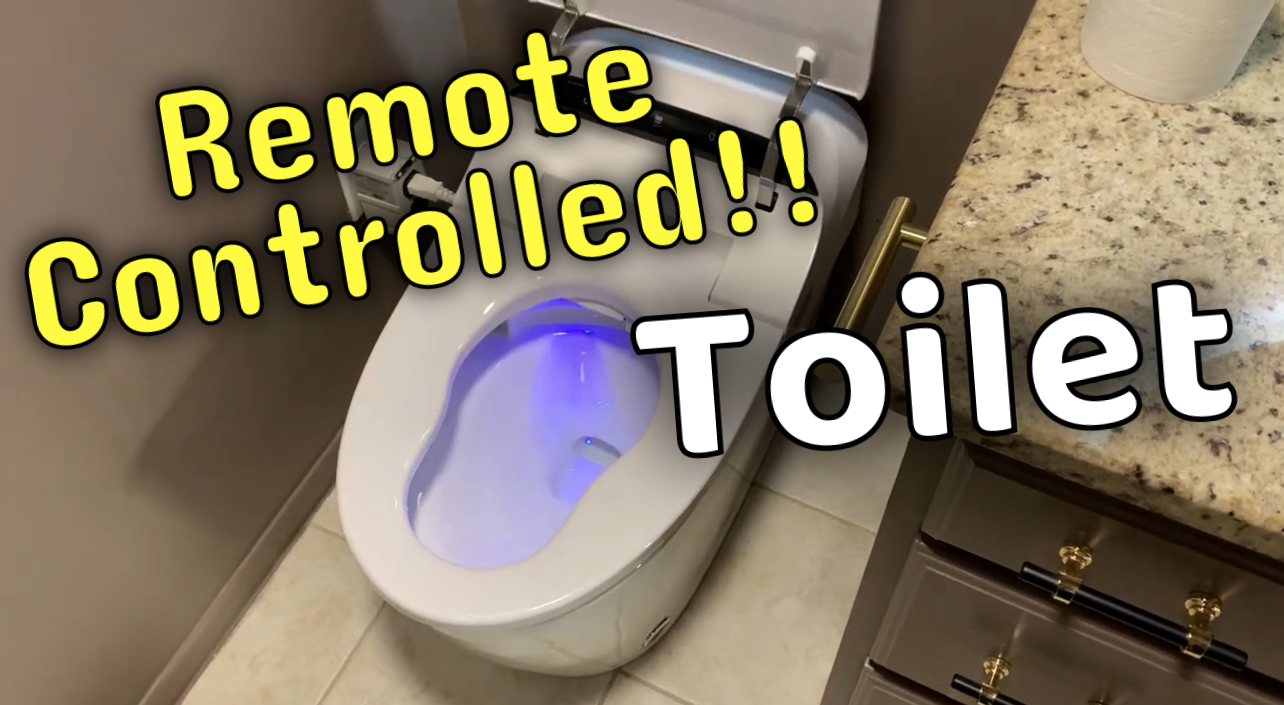 A remote controlled smart toilet